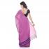 WoodenTant Daily Wear Handloom Pure Cotton Saree with Blouse Piece in Purple