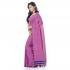 WoodenTant Daily Wear Handloom Pure Cotton Saree with Blouse Piece in Purple