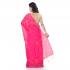 WoodenTant Cotton Silk Zari Box Handloom Saree In Pink With Sequin Work