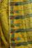 WoodenTant women’s handloom cotton silk saree in Yellow with multicolor designer Leaf in Pallu with blouse piece.